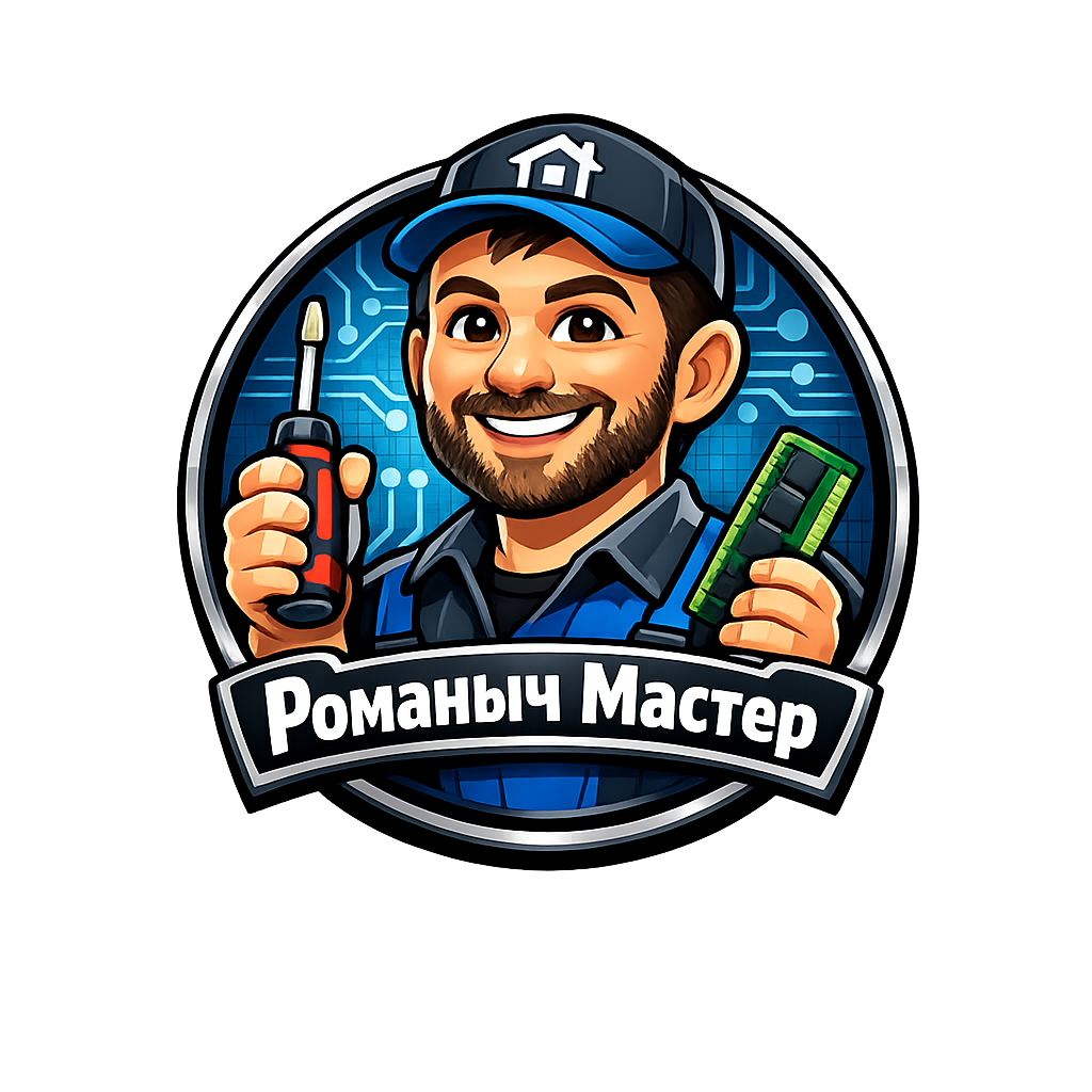 Компьютерный мастер Романыч — логотип